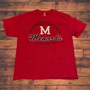 Menards Logo Shirt Rustic Minnesota Midwest Home Depot Lowe’s Employee Vintage